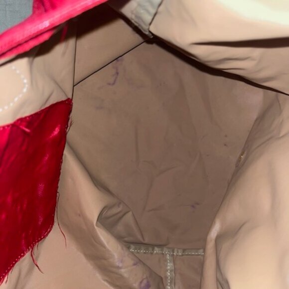 Longchamp Le Pliage Original Medium Nylon Tote Bag Red - Picture 7 of 8